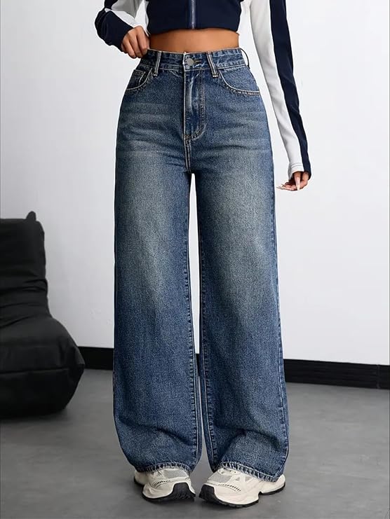 womens-denim-stretchable-high-waist-baggy-jeans